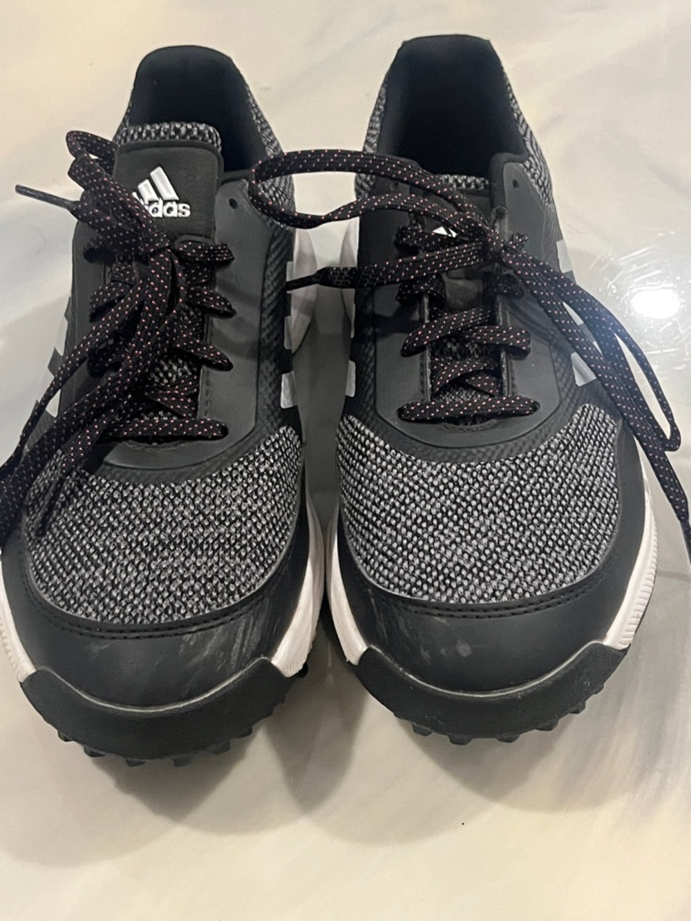 Adidas Ladies Golf Black/grey and White Shoes 8.5